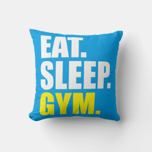 Fitnessmotivation - Essen, Schlafen, Fitness Kissen
