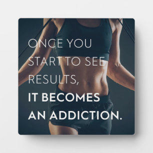 Fitnessmotivation für Frauen - Ergebnisse - Traini Fotoplatte