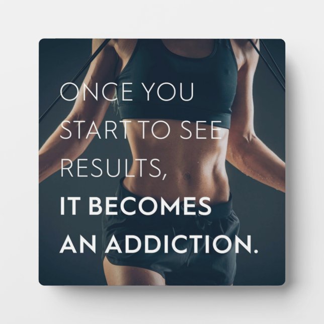 Fitnessmotivation für Frauen - Ergebnisse - Traini Fotoplatte (Vorderseite)