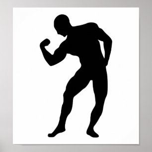 Fitnessraum Bodybuilding Poster