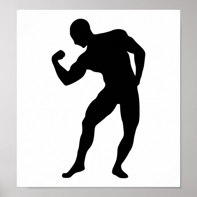 Fitnessraum Bodybuilding Poster (Vorne)