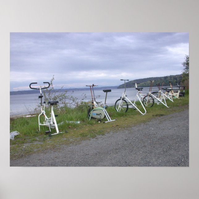 Fitnessraum im Freien Poster (Vorne)