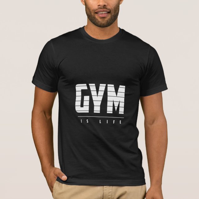 Fitnessraum ist Leben - Gym-T - Shirt (Vorderseite)