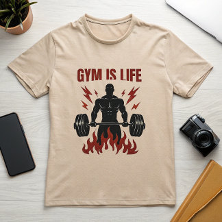 Fitnessraum ist lebensrettender Alpha-Motivierend  T-Shirt