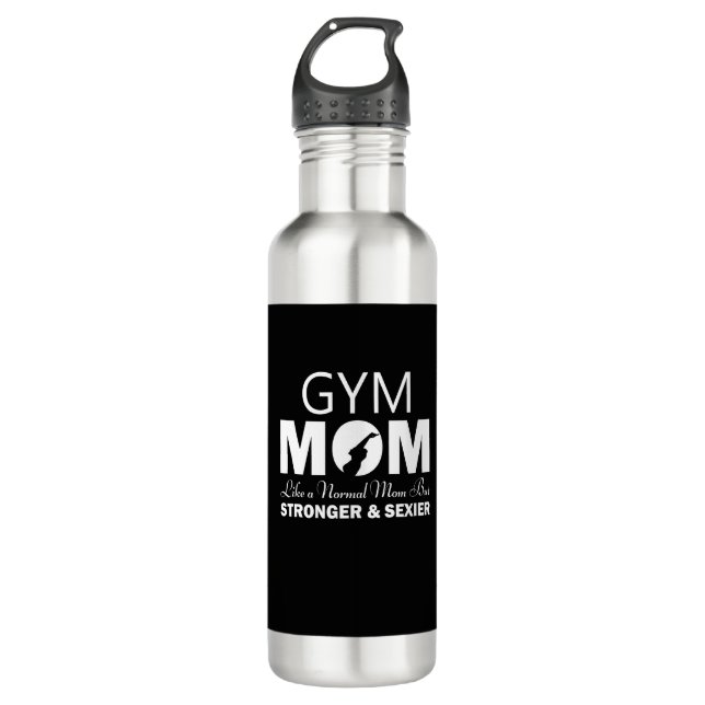 Fitnessraum Mama Wasserflasche Edelstahlflasche (Vorderseite)