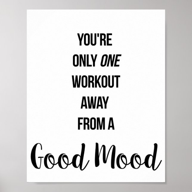 Fitnessraum, Übung, Motivierend Mauerwerkskunst tr Poster (Vorne)