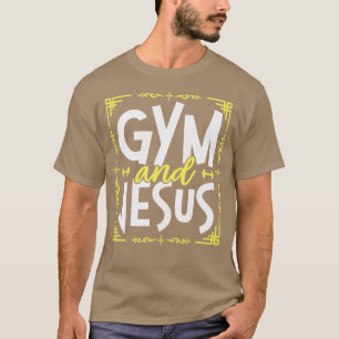 Fitnessraum und Jesus-Gymnastik Fitness Gewichtheb T-Shirt