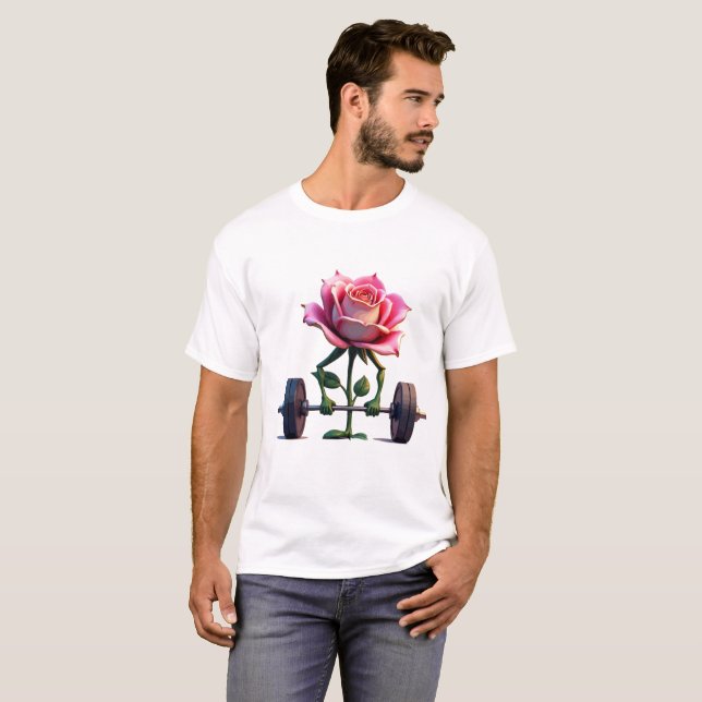 Fitnessstudio Blume T - Shirt Design ​ ​ ​ ​ ​ ​ ​ (Vorne ganz)