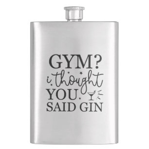Fitnessstudio? Dachte, du hättest Gin gesagt Flachmann