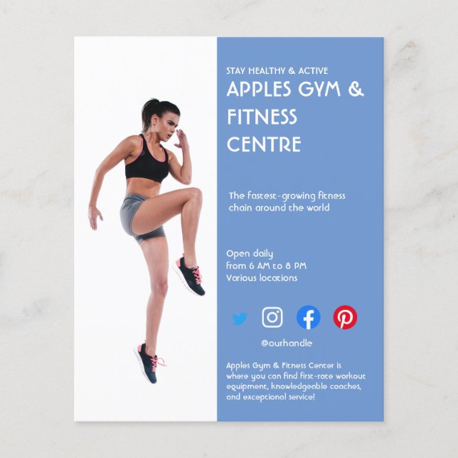 Fitnessstudio Fitness Trainer Fl Flyer (Vorne)