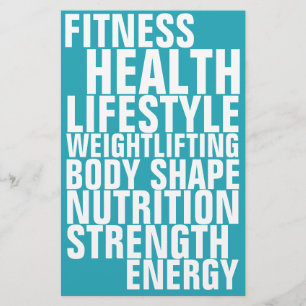 Fitnessstudio Fitnessclub fettgedruckte Textinspir Flyer