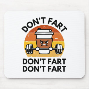 Fitnessstudio-Fun-Training ohne Furz-Witze Mousepad