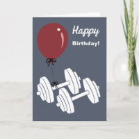 Fitnessstudio-Hantel & Luftballon Alles Gute zum G