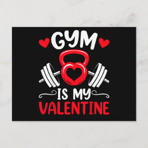 Fitnessstudio ist mein Valentinsherz Fitness Worko Feiertagspostkarte