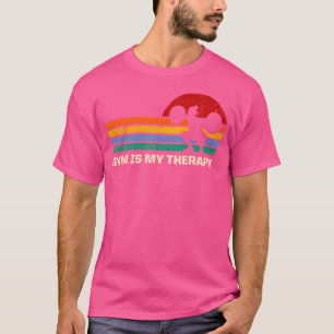 Fitnessstudio ist meine Therapie Workout Sprüche F T-Shirt