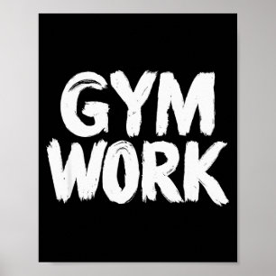 Fitnessstudio Körperaufbau Fitness Workout Poster
