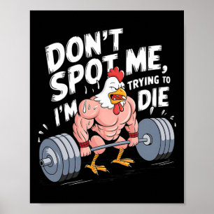 Fitnessstudio Lustig Mich nicht entdecken, ich ver Poster