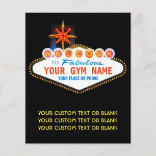 Fitnessstudio- oder Fitnessstudiobesitzer Berühmt Flyer