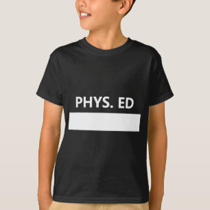 Fitnessstudio PE Class Uniform School Physical Bil T-Shirt