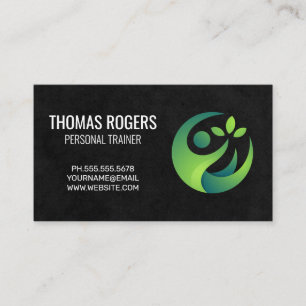 Fitnessstudio Personal Trainer Fitness Visitenkarte