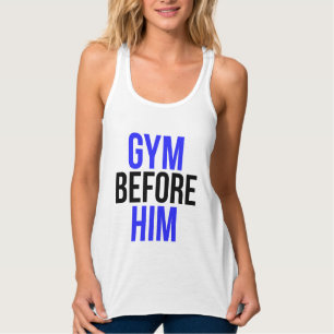 Fitnessstudio vor ihm Humor und coole Workouts Tank Top