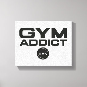 Fitnesssüchtig Leinwanddruck
