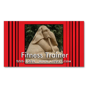 Fitnesstrainer Magnetische Visitenkarte