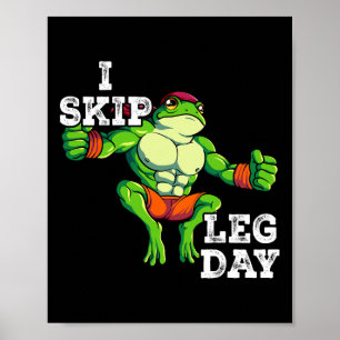 Fitnessübungen Training I Skip Leg Tag 1 Poster