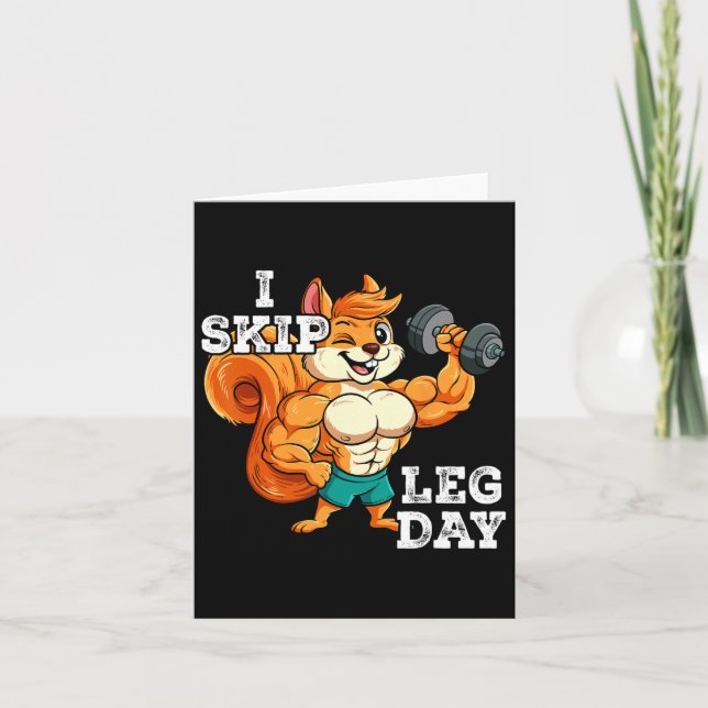 Fitnessübungen Training I Skip Leg Tag 3 Karte (Vorderseite)