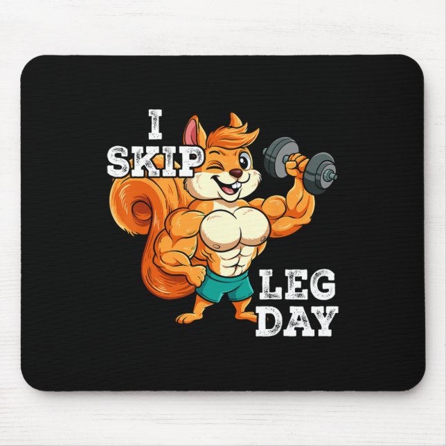 Fitnessübungen Training I Skip Leg Tag 3 Mousepad (Vorne)
