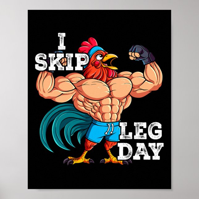 Fitnessübungen Training I Skip Leg Tag 5 Poster (Vorne)