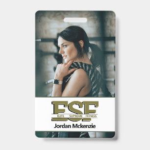 Fitnessunternehmen Monogrammlogo für Personal Tr Ausweis