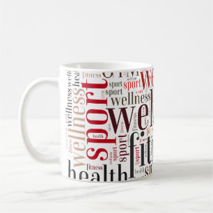 Fitnesswörter Kaffeetasse