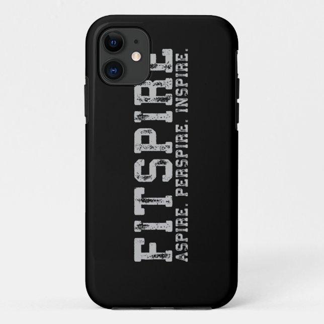 Fitspire - Aspire, Perspire, Inspirier - Workout Case-Mate iPhone Hülle (Rückseite)