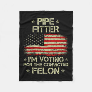 Fitter, ich stimme für den gefangenen Felon Funny  Fleecedecke