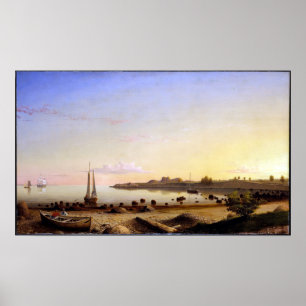 Fitz Henry Lane Bühne Fort Gloucester Harbor Poster