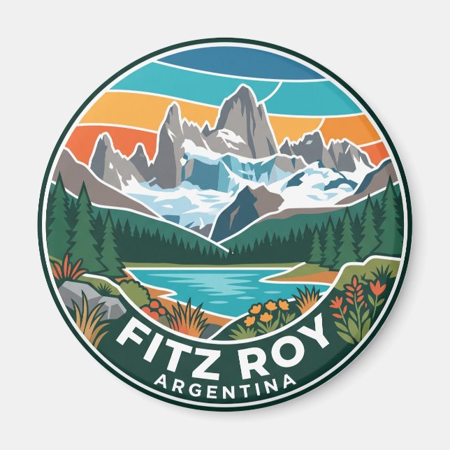 Fitz Roy Argentinien Magnet (Vorne)