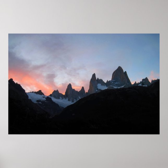 Fitz Roy Sunset Poster (Vorne)