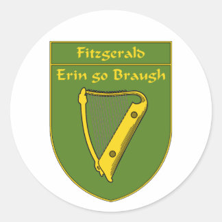 Fitzgerald 1798 Flaggenschild Runder Aufkleber