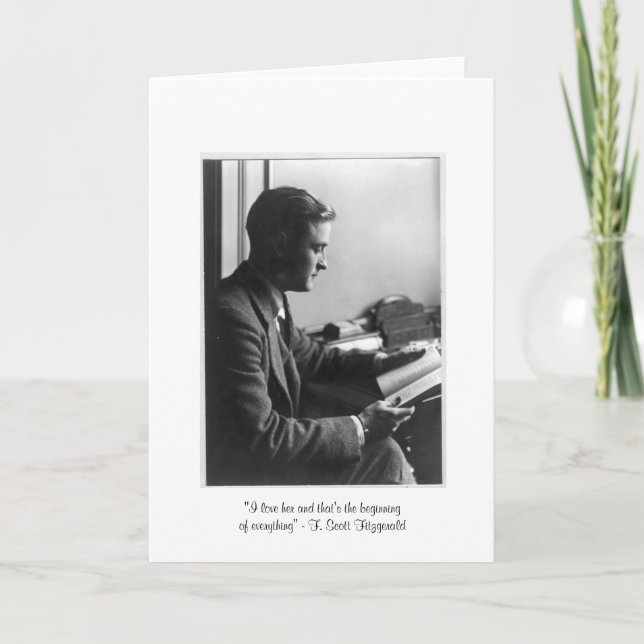 Fitzgerald "Das ist der Anfang" Grußkarte Karte (Vorderseite)