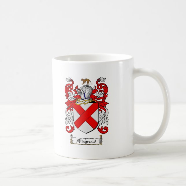 FITZGERALD FAMILIENWAPPEN - FITZGERALD WAPPEN KAFFEETASSE (Rechts)