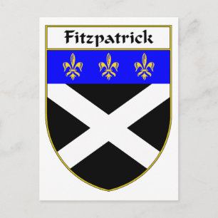 Fitzpatrick Coat of Arms/Familienwappen Postkarte