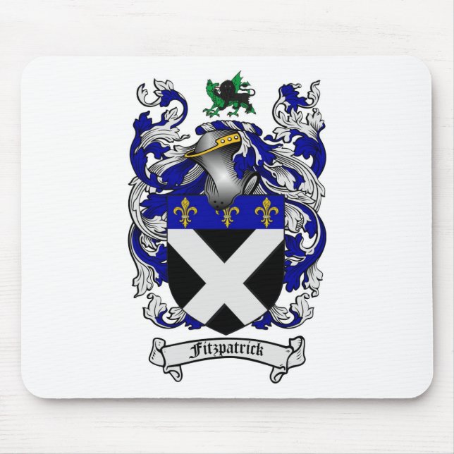 FITZPATRICK FAMILIENWAPPEN - FITZPATRICK WAPPEN MOUSEPAD (Vorne)