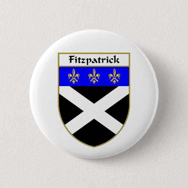 Fitzpatrick Wappen/Familienwappen Button (Vorderseite)