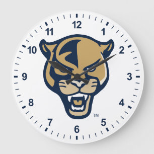FIU Panther Head Große Wanduhr