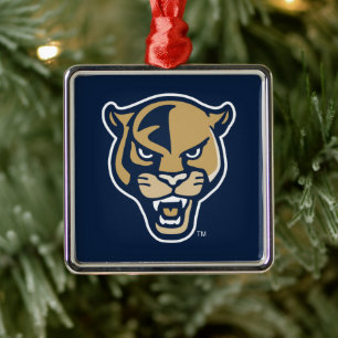 FIU Panther Head Ornament Aus Metall