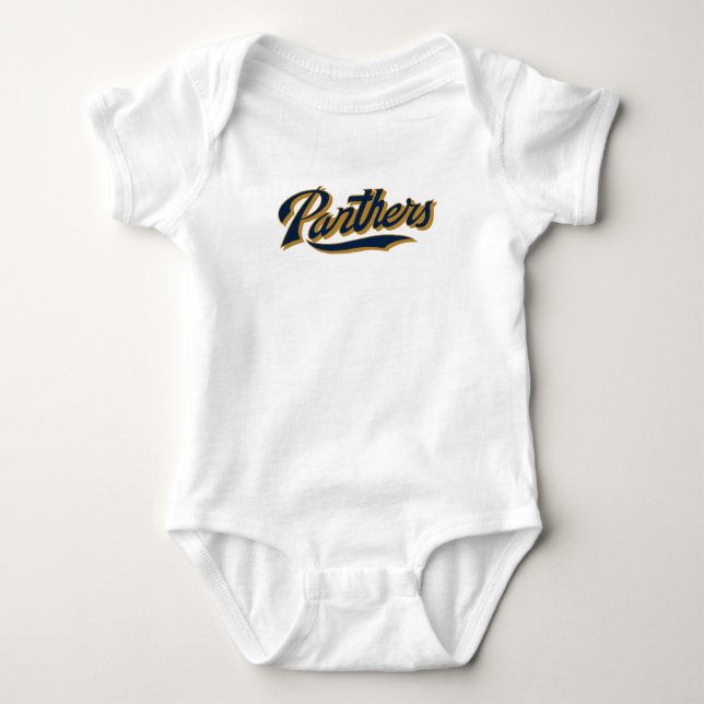 FIU Panther Script Baby Strampler (Vorderseite)