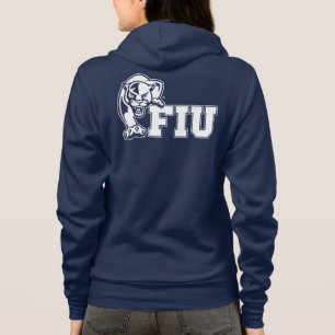 FIU-Panther - weißes Logo Hoodie