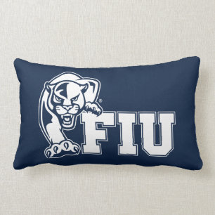 FIU-Panther - weißes Logo Lendenkissen