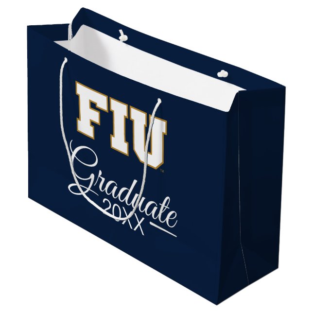 FIU Panthers Abschluss Große Geschenktüte (Vorderseite Schrägansicht)